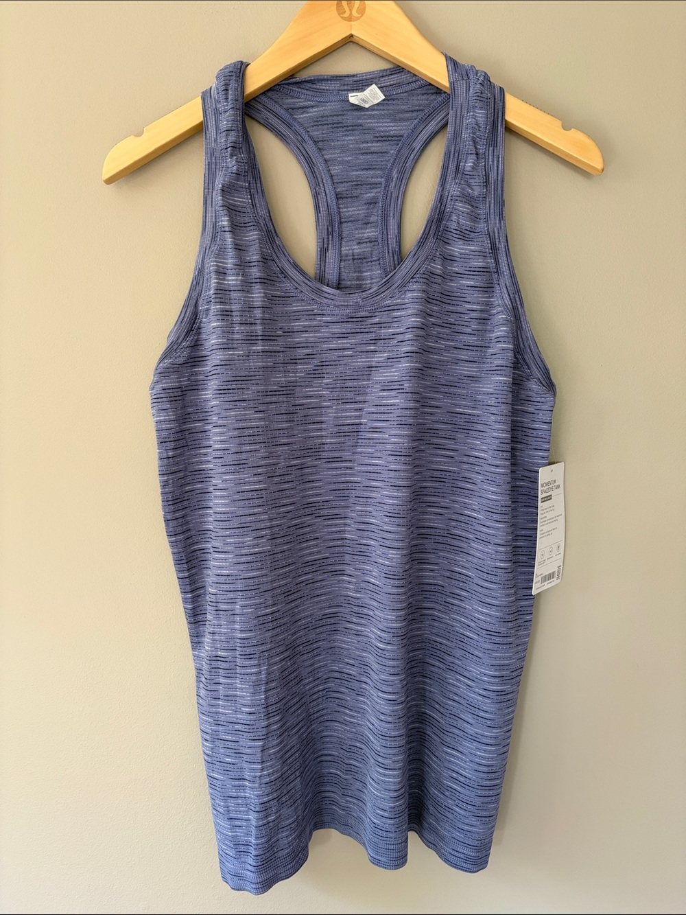 Athleta Momentum Spacedye Tank Large Dusk Purple Athletic Running Workout NWT‎